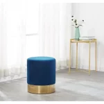 Pouf cylindrique royal blue