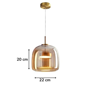 Suspension MALTA Ambre/Grey