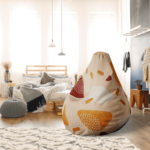 Pouf Imprimé Biscuit