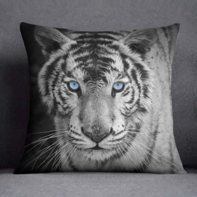 Coussin white tiger