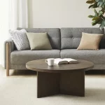 Table basse marron noyer 90cm