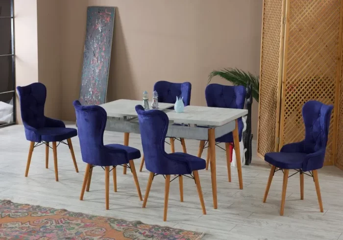 Table à manger 6 chaises extensible-SMU