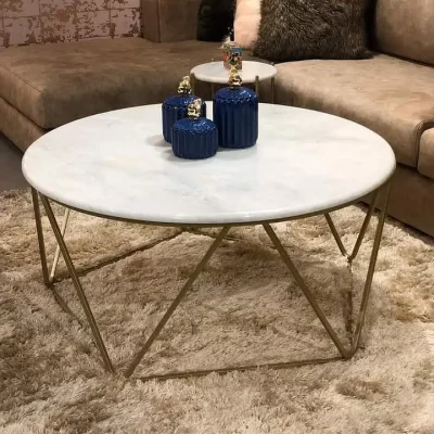Table ronde en marbre 100cm