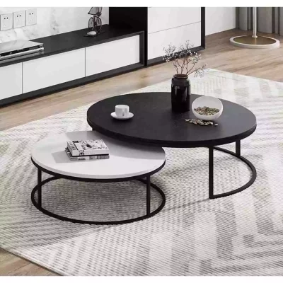Table gigogne-marbre-90x70cm