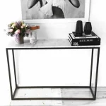 Table console marbre 110x35cm