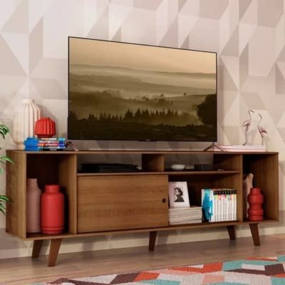 Meuble TV moderne 160*40cm marron - MTV08