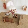 Table verre rectangulaire 100x60cm