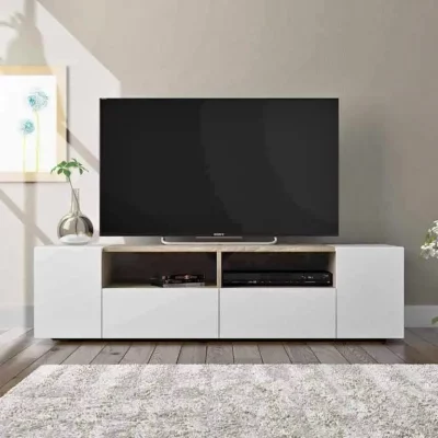 Meuble TV 160 cm - Blanc