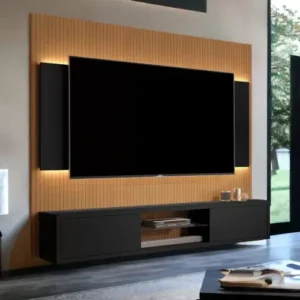 Meuble TV Mural moderne Noir
