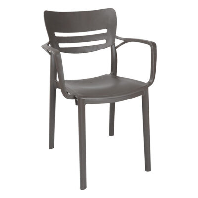 Chaise Pinar gris pour cafés et restaurants