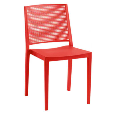 Chaise Grid bistrot rouge pour cafés et restaurants