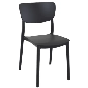Chaise Yagmur noir pour cafés et restaurants