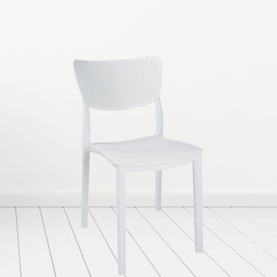 Chaise Bahar blanc pour cafés et restaurants