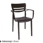 Chaise Pinar marron pour cafés et restaurants