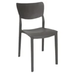 Chaise Yagmur gris pour cafés et restaurants