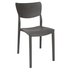 Chaise Yagmur gris pour cafés et restaurants