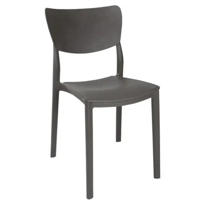 Chaise Yagmur gris pour cafés et restaurants