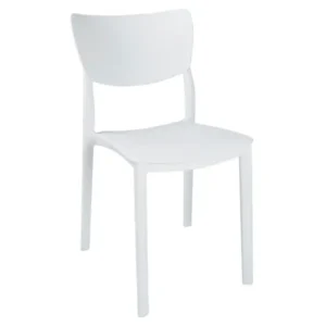 Chaise Yagmur blanc pour cafés et restaurants