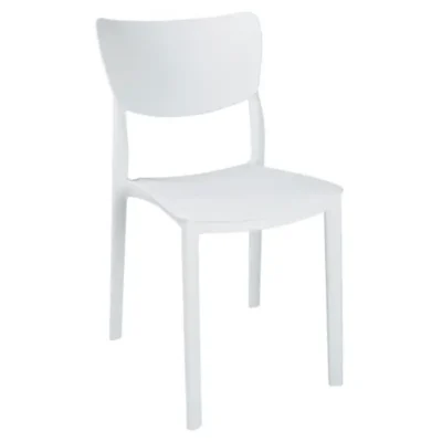 Chaise Yagmur blanc pour cafés et restaurants