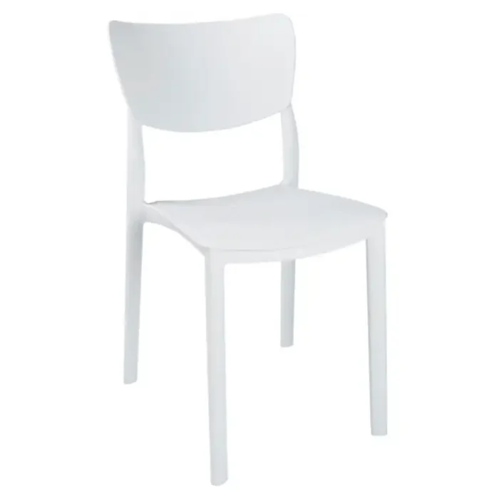Chaise Yagmur blanc pour cafés et restaurants
