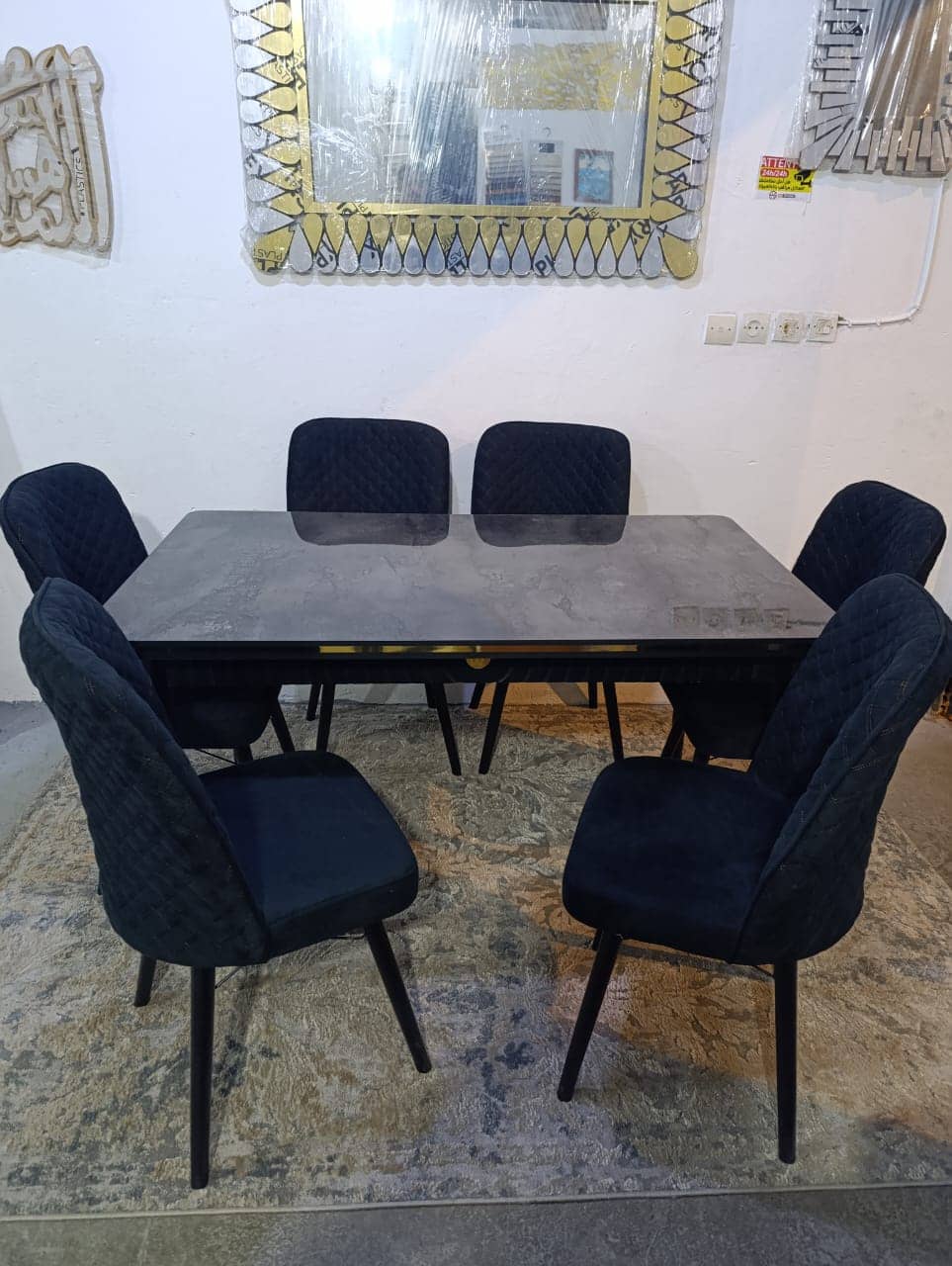 Table à manger extensible Gloss 6 chaises – Image 9