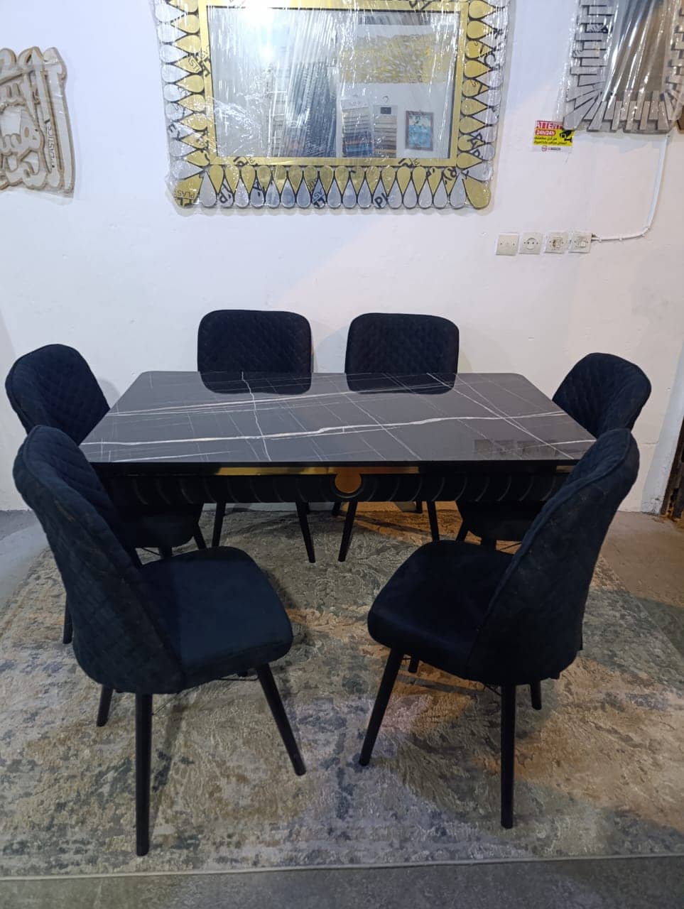 Table à manger extensible Gloss 6 chaises – Image 15