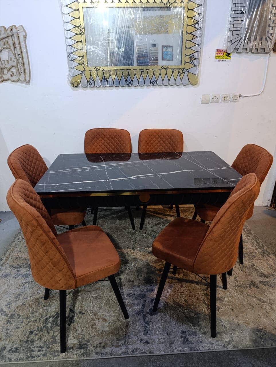 Table à manger extensible Gloss 6 chaises – Image 11