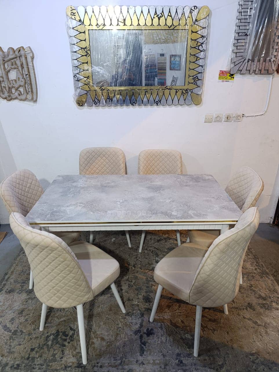 Table à manger extensible Gloss 6 chaises – Image 13