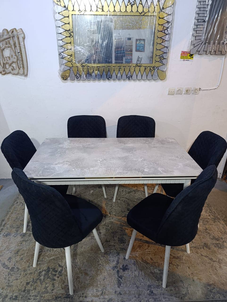 Table à manger extensible Gloss 6 chaises – Image 14