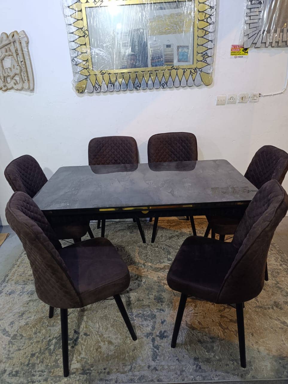 Table à manger extensible Gloss 6 chaises – Image 17