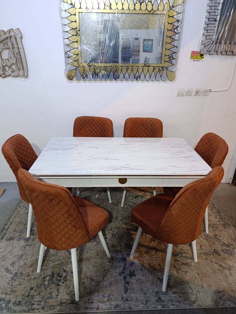 Table à manger extensible Gloss 6 chaises – Image 18