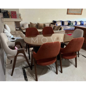 Table ovale 6 chaises moderne