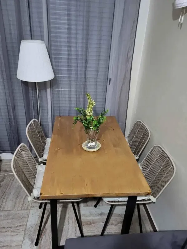 Table rectangulaire 4 chaises Acapulco