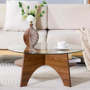 Table basse en verre 80cm