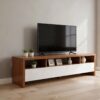Meuble TV Blanc/noyer